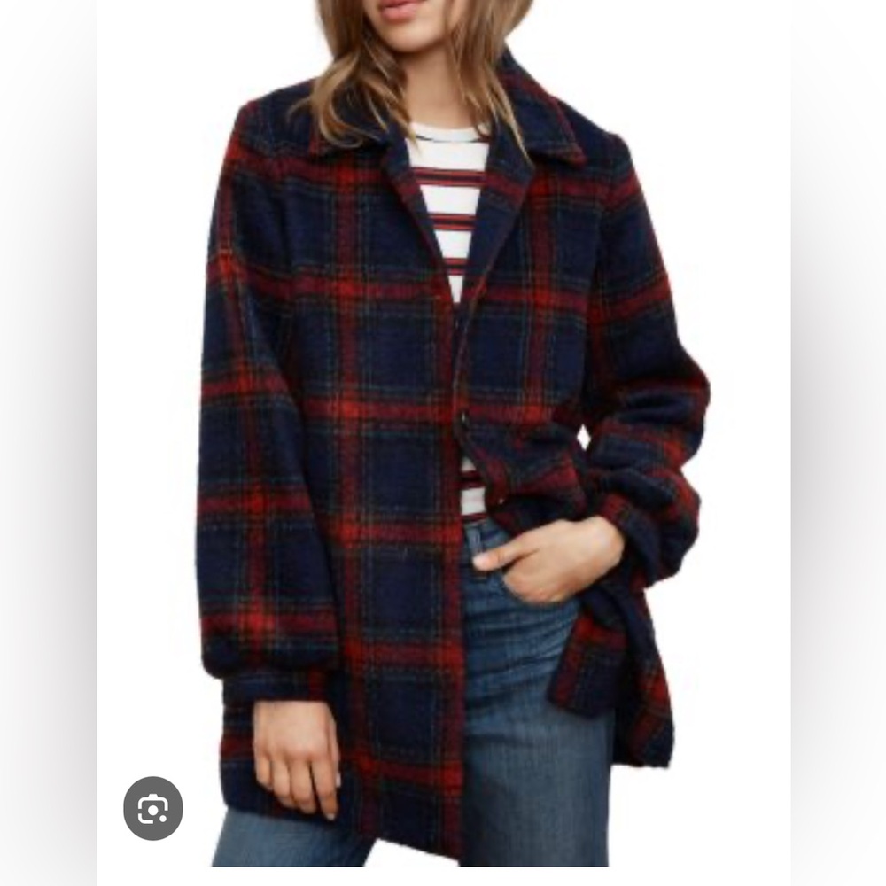 Velvet by Graham & Spencer 
Red and Blue Plaid Jacket